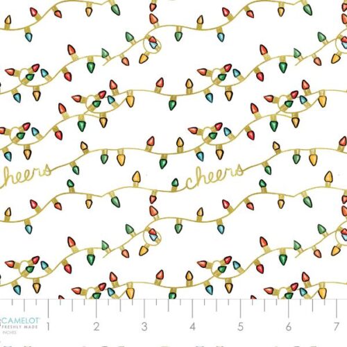 19010102 Cheers White, North Pole Social Club Collection by Camelot Fabrics