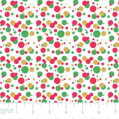 19010107 Bubbly White, North Pole Social Club Collection by Camelot Fabrics