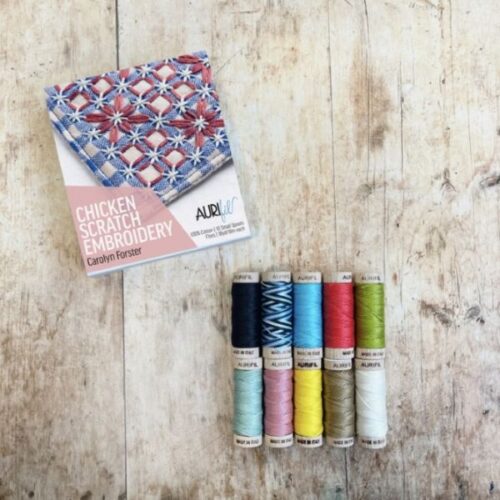 Chicken Scratch Embroidery by Carolyn Forster for Aurifil (CF30CSE10) Aurifil Thread Set