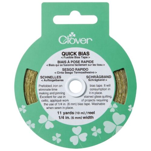Clover Quick Bias Tape 6mm x 10m Gold CL700GOLD
