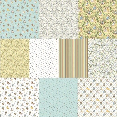 Country Mouse Fat Quarter Pack (10 pieces) by Deborah Edwards (Cut in House)