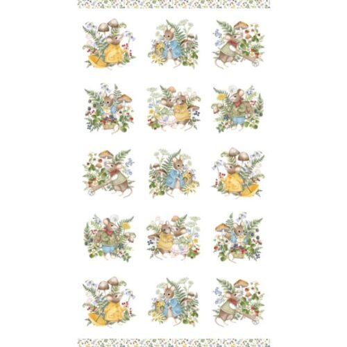 DP29005-10 Panel, Country Mouse by Deborah Edwards