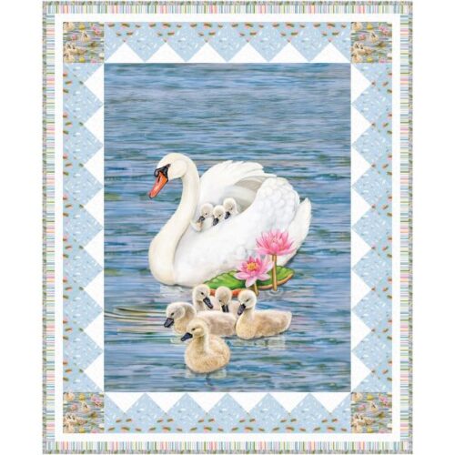 Family Outing Quilt Kit, Swan Sanctuary by Rosiland Soloman