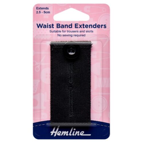 H768.BK Waistband Extender Button Black