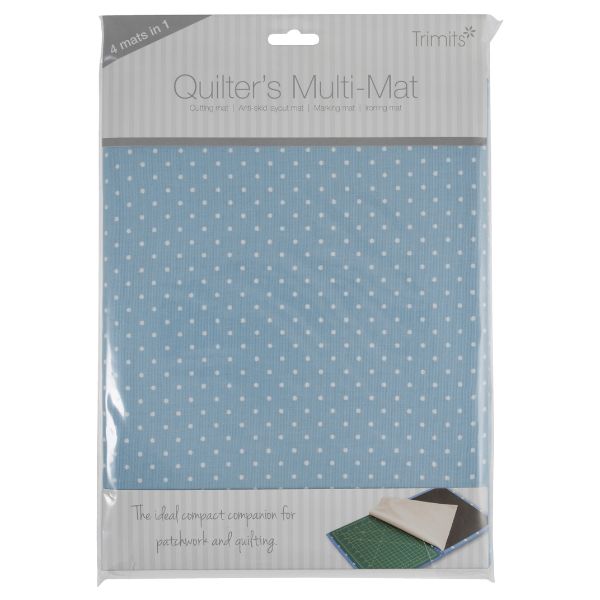 JE69BLU Quilter's Multi-Mat 30 x 24cm Blue Spot