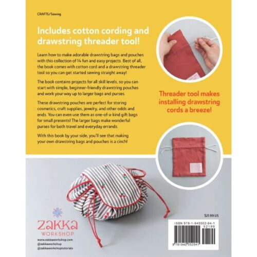Sew Drawstring Bags by Zakka Workshop