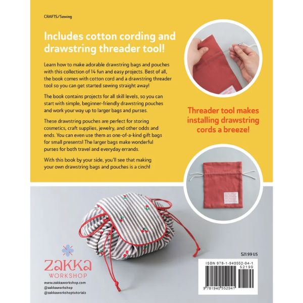 Sew Drawstring Bags by Zakka Workshop