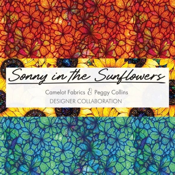 Sonny in the sunflowers by Camelot Fabrics