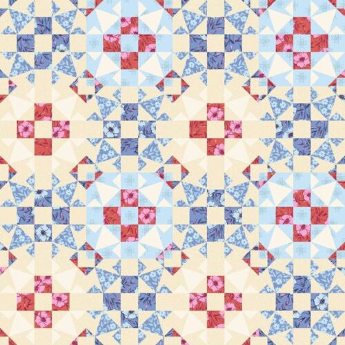 1573B Garden Blocks, Petals and Stitches by Stephanie Organes