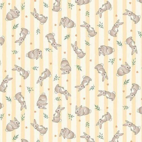 191_Y Bunnies Yellow, Little Ones by Makower