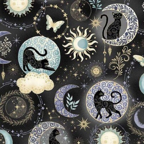 196-X Twilight Black, Charmed by Makower