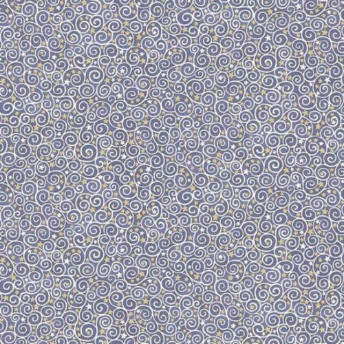 201-B Scroll Blue, Charmed by Makower