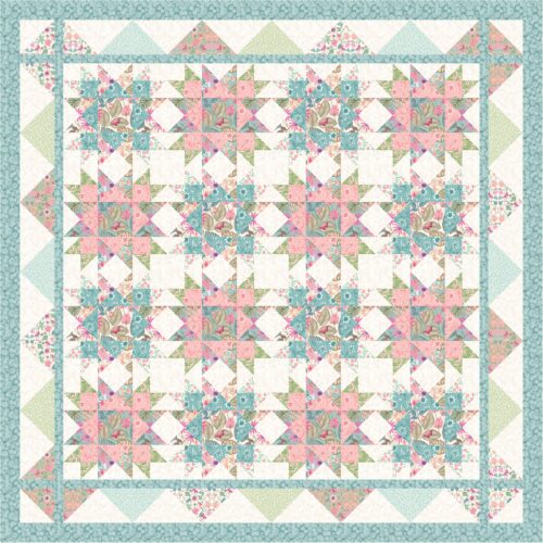 Botanical Oasis Quilt Kit 2 by Lewis & Irene