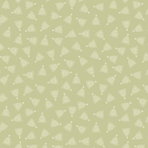 C131B Celtic Trees on Festive Sage, Celtic Christmas by Lewis & Irene
