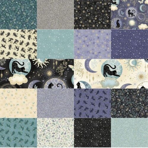 Charmed Fat Quarter Pack (18 pieces) by Makower (Cut in House)