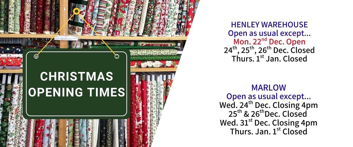 Christmas Opening Times 2025