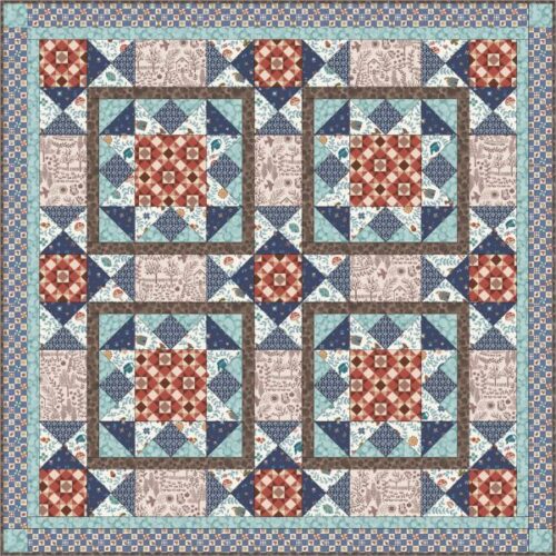 Cosy Home Table Topper Quilt Kit 3, by Lewis & Irene