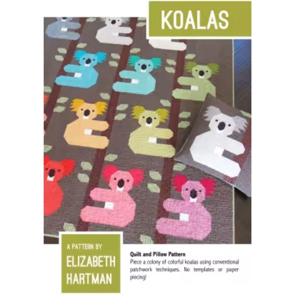 EH054 Koalas Quilt Pattern - Elizabeth Hartman