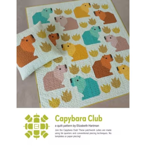 EH084 Capybara Club Quilt Pattern - Elizabeth Hartman