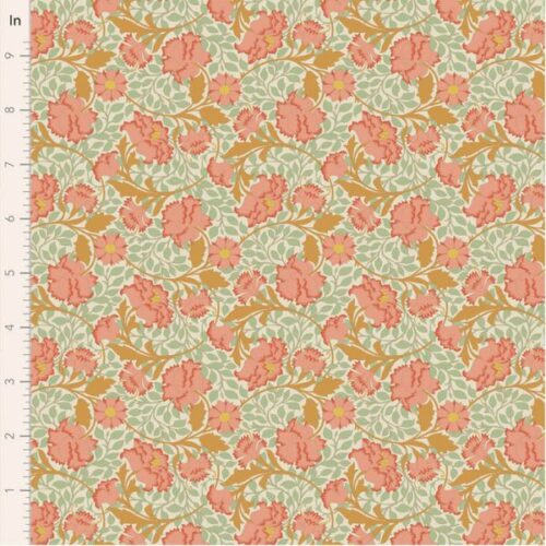 TD100641 Floral Coral, Songbird by Tilda