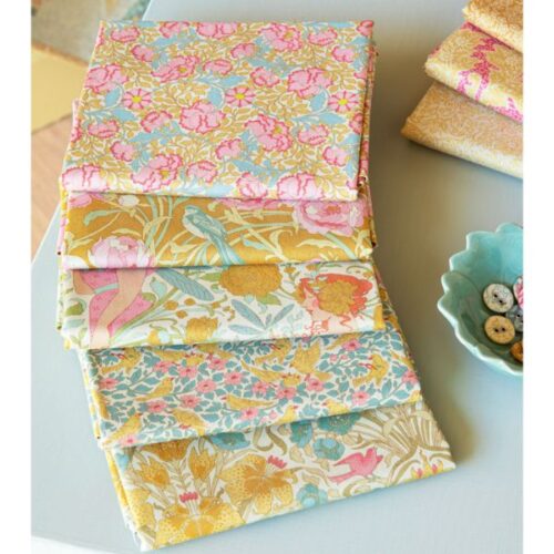 TD300255 Yellow Fat Quarter Pack (5 pieces), Songbird by Tilda