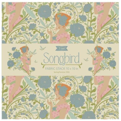 TD300260 Songbird 10 inch squares (40 pieces), Songbird by Tilda