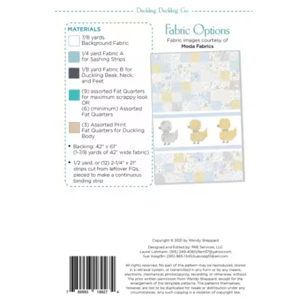 WS29 Duckling, Duckling, Go Quilt Pattern