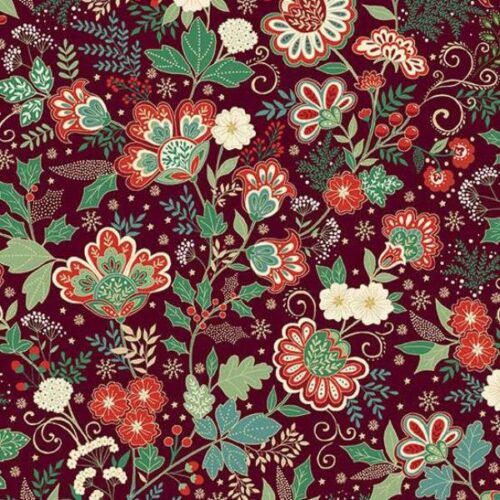 213-R9 Bloom Burgundy, Adorn by Makower