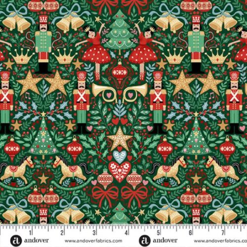 229-G Sugar Plum Green, The Nutcracker by Makower