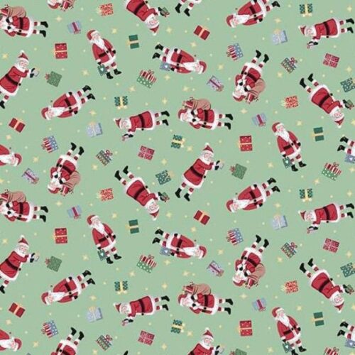 231-G Santa Green, Country Christmas by Makower
