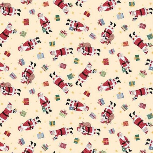 231-Q Santa Cream, Country Christmas by Makower