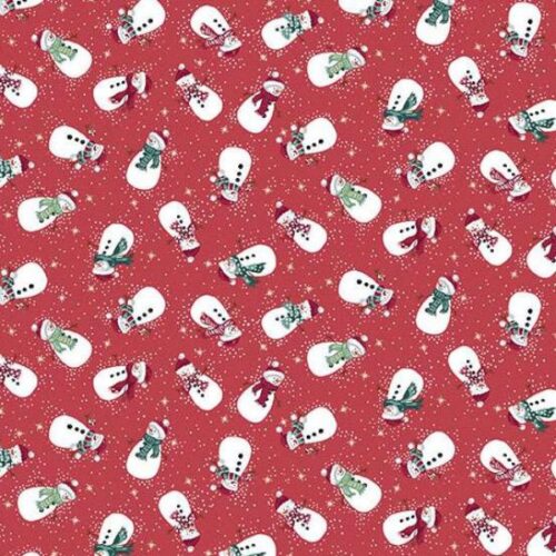 232-R Snowmen Red, Country Christmas by Makower