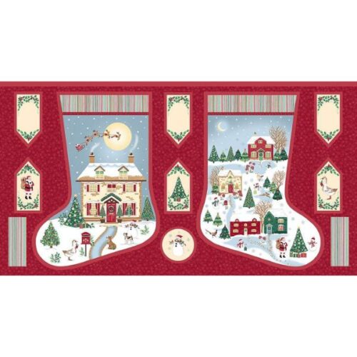 239-1 Stocking Multi, Country Christmas by Makower