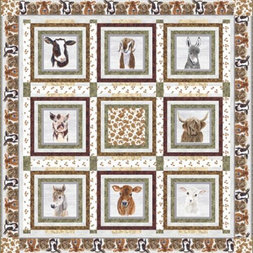 Down on the Farm Quilt Kit, Little Seedlings Farm by Moqué Lee Studio