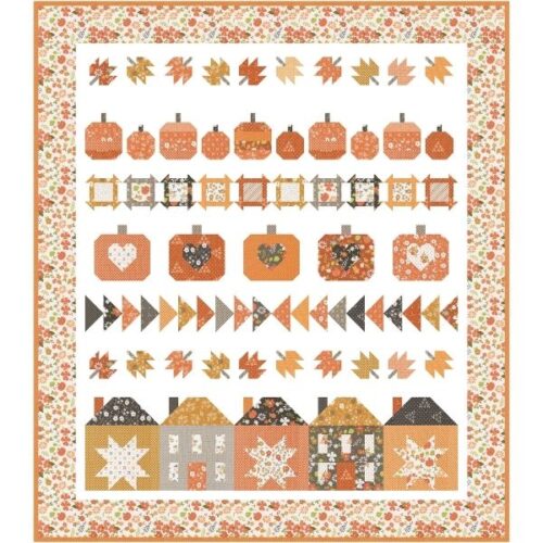 KIT37720 Pumpkin Hollow Quilt Kit, Birch and Willow by Sherri and Chelsi