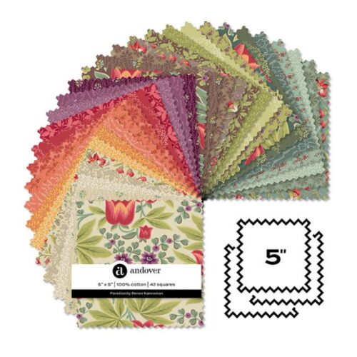 Paradise 5 Square Pack (42 pieces) by Renee Nanneman (Branded)