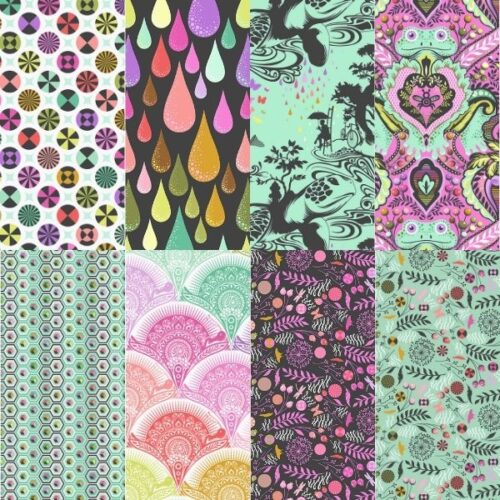 Prince Charming Déjà Vu Fat Quarter Pack (8 Pieces) by Tula Pink (Cut in House)