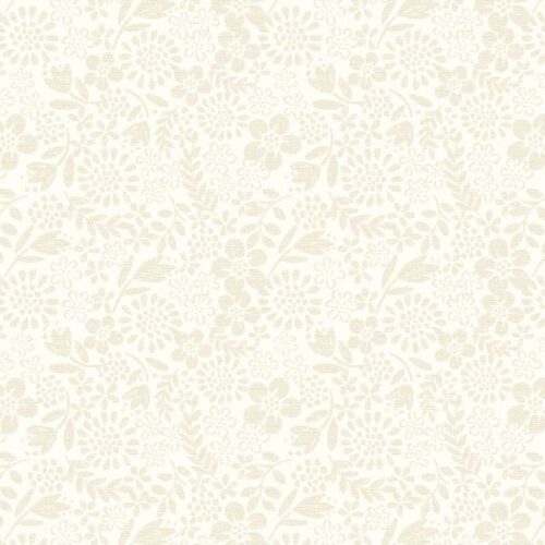 TT10B Cream on Cream Flower Garden, Tiny Tonals by Lewis & Irene