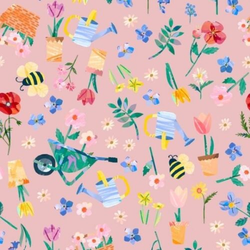 WB062 Flower Market Blossom, Flower Market by Wee Blue Bell