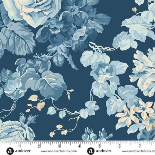 10467-B Rose Bouquet Navy, Special Delivery by Edyta Sitar