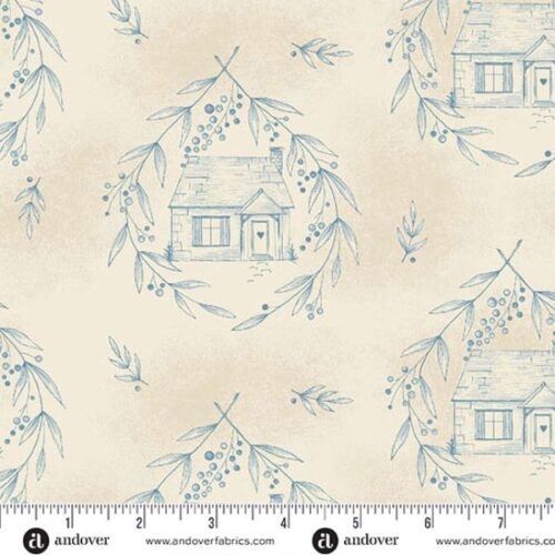 10469-BL Cozy Cottage Blue Willow, Special Delivery by Edyta Sitar