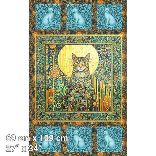 10775-54 Nouveaux Panel, Klimty Cats by Patrick Lose