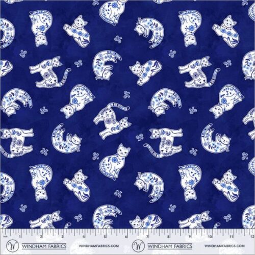 55344-3 Purrcelain Cats, Chateau Meow by Whistler Studios