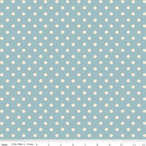 C18374-Blue Button Spot, Cath Kidston Signature Collection by Riley BlakeC18374-Blue Button Spot, Cath Kidston Signature Collection by Riley Blake