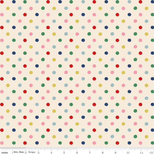 C18374-Multi Button Spot, Cath Kidston Signature Collection by Riley Blake