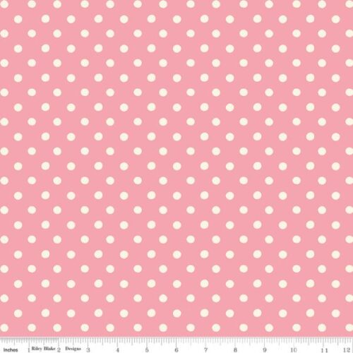 C18374-Pink Button Spot, Cath Kidston Signature Collection by Riley Blake