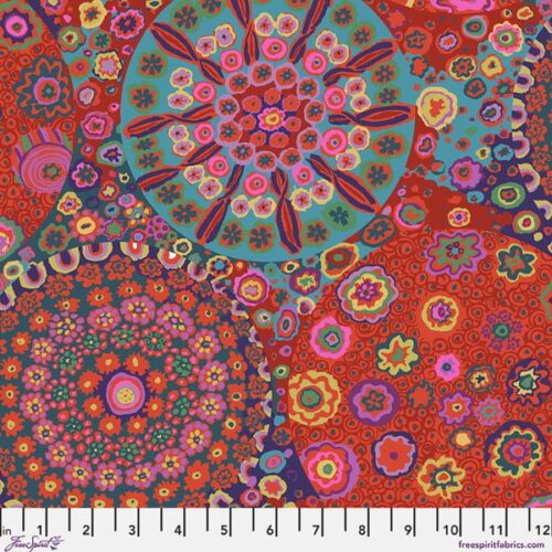 CLGP001.Red Millefiore, Kaffe Fassett Cotton Lawn