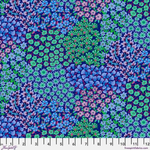 CLGP005.Blue Persian Garden, Kaffe Fassett Cotton Lawn