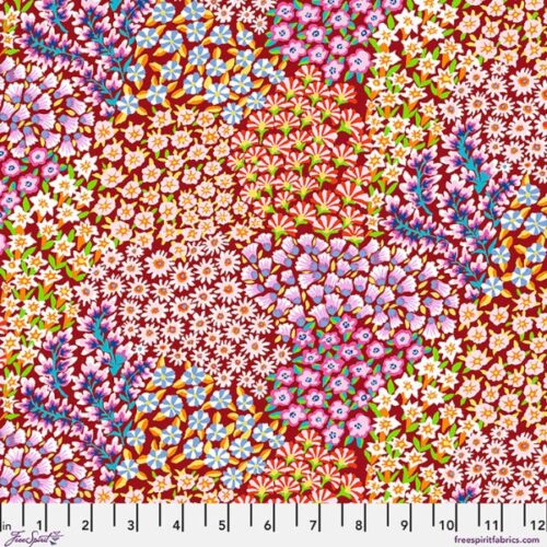 CLGP005.Rust Persian Garden, Kaffe Fassett Cotton Lawn