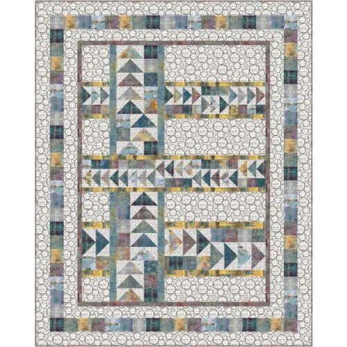 Connecting Geese Light Quilt Kit, One Layer Away by Seth Apter